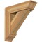 Ekena Millwork Traditional Traditional Rough Sawn Bracket w/ Offset Brace, Western Red Cedar, 8"W x 28"D x 28"H BKT0806X28X28TRA01RWR - alternate 1